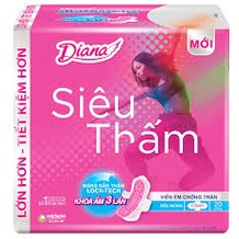 BĂNG VỆ SINH DIANA SIÊU THẤM SIÊU MỎNG CÓ CÁNH 8 MIẾNG