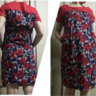 VÁY BẦU CÔNG SỞ , VẢI THÔ HOA CHẤT MÁT