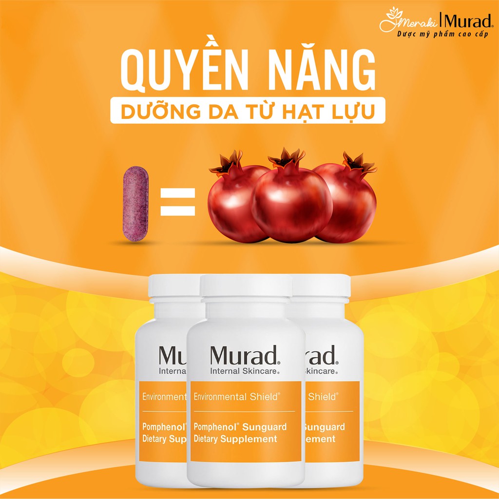 Viên uống chống nắng nội sinh Murad Pomphenol Sunguard Dietary Supplement 60 viên | BigBuy360 - bigbuy360.vn