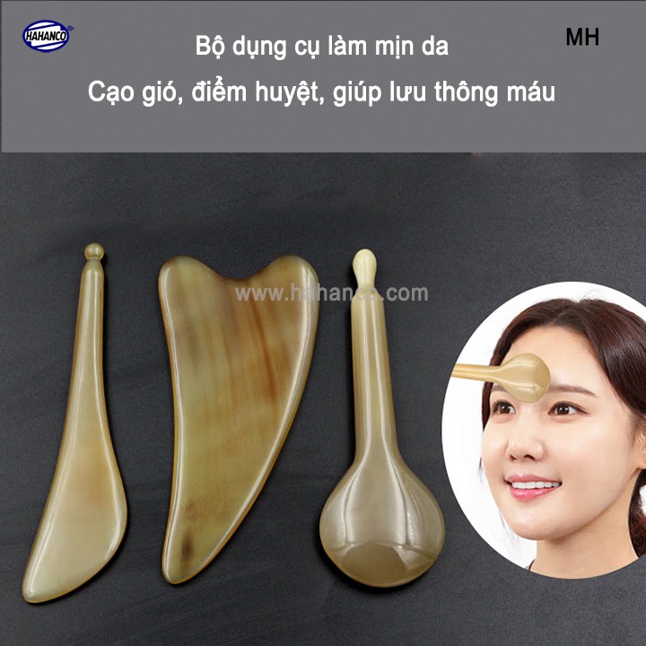 Dụng cụ sừng làm mịn da mặt và toàn thân - HAHANCO- MH805