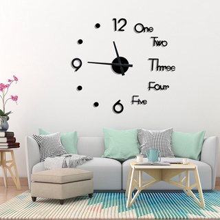 Đồng hồ trang trí dán tường, đồng hồ treo tường 3d