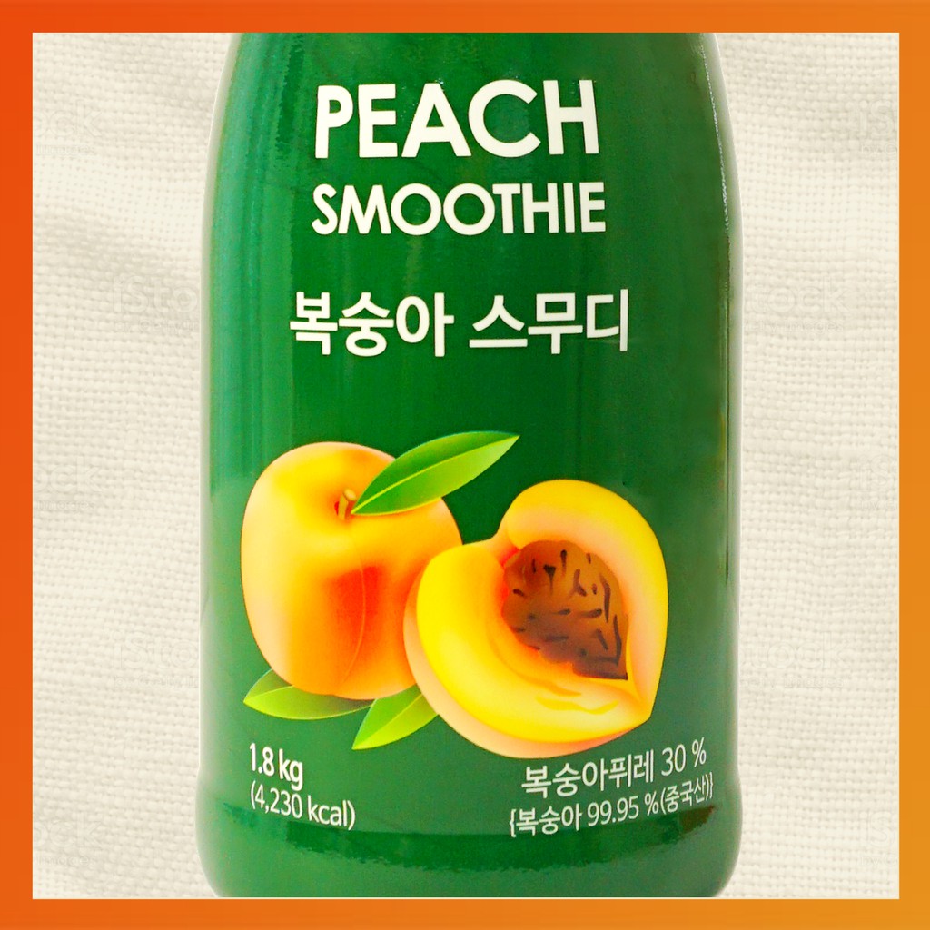 Smoothie Đào Peach làm trà trái cây, đá xay, soda thay thế Sinh tố Syrup Siro Puree - JUPITER