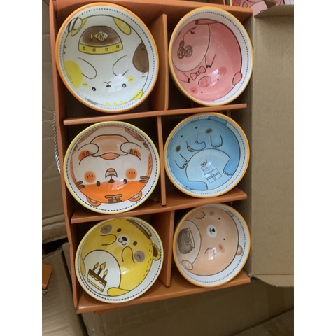 SET BỘ 6 BÁT CON KÈM 6 ĐÔI ĐŨA ĐÓNG HỘP XỊN