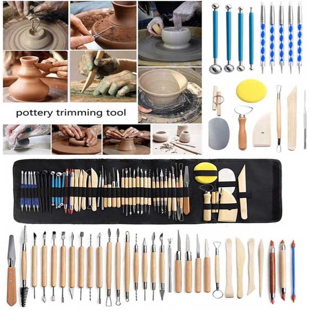 Bộ 61 Dụng Cụ Tạo Hình Đất Sét Polymer