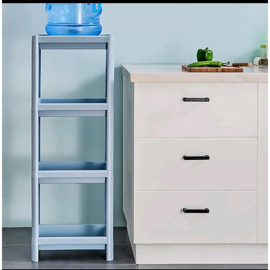 Kệ để đồ nhà bếp đa năng Inochi chia 2/3/4 tầng dùng cho nhà bếp,đựng mỹ phẩm- Tặng hộp thực phẩm vuông/ tròn/ CN 500ML
