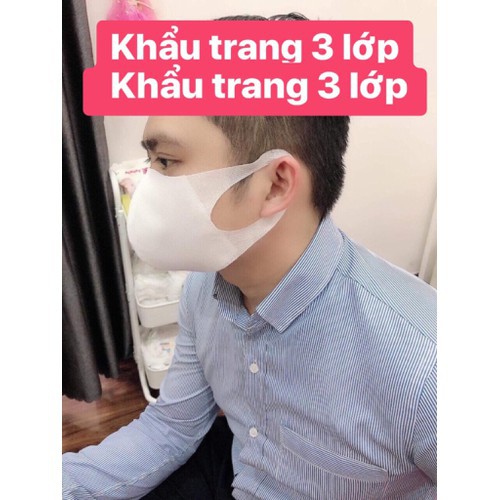 Hộp 10 khẩu trang chống thấm 3 lớp vải không dệt | BigBuy360 - bigbuy360.vn