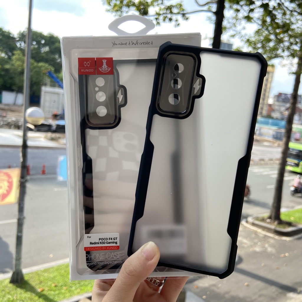 Ốp lưng XUNDD Redmi K50 Gaming - Mặt lưng trong, Viền TPU