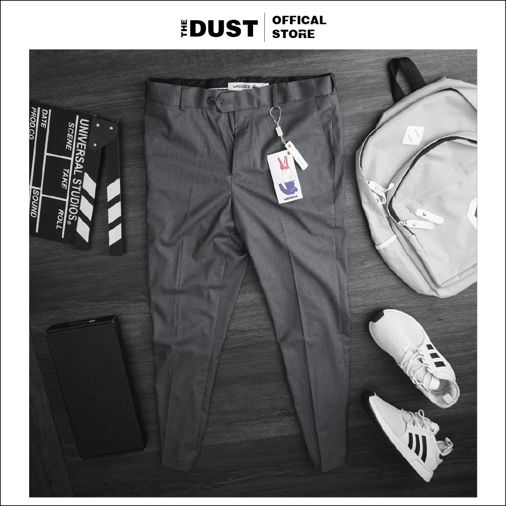 Quần âu nam công sở LCT, Quần tây nam form slimfit vải wool cao cấp, cạp chun ẩn co giãn tới 4cm