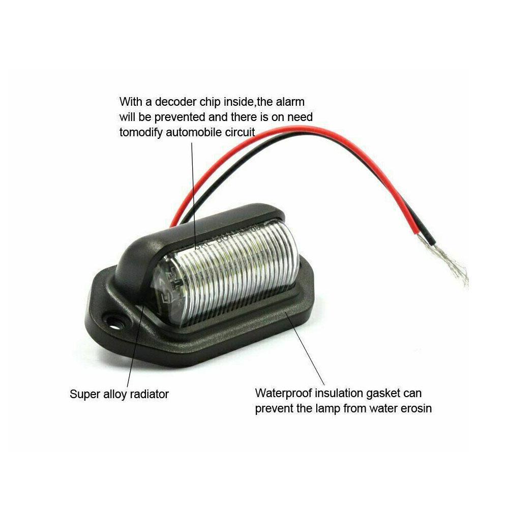 Đèn LED Soi Biển Số Xe Hơi Chống Nước Q5T0 Cho Xe Tải