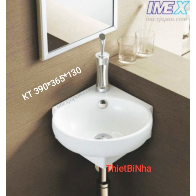 [NOWSHIP 1H HCM]Lavabo Góc mini,Lab Góc treo tường,đặt bàn,Hàng Việt Nhật cao cấp