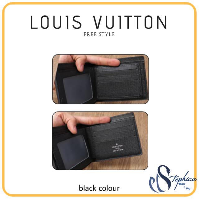 Ví Louis Vuitton Dáng Ngắn Màu Đen Nâu Thời Trang Cao Cấp Cho Nam