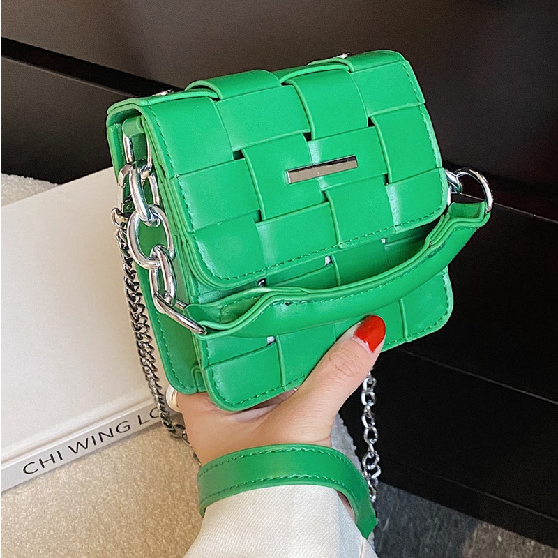 Túi Đeo Chéo mini Đan Dây Xích Thời Trang 2022 Cao Cấp Cho Nữ sm