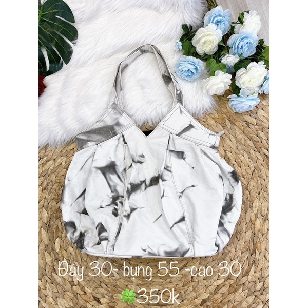 Túi da thật kiểu loang hàng si hiệu