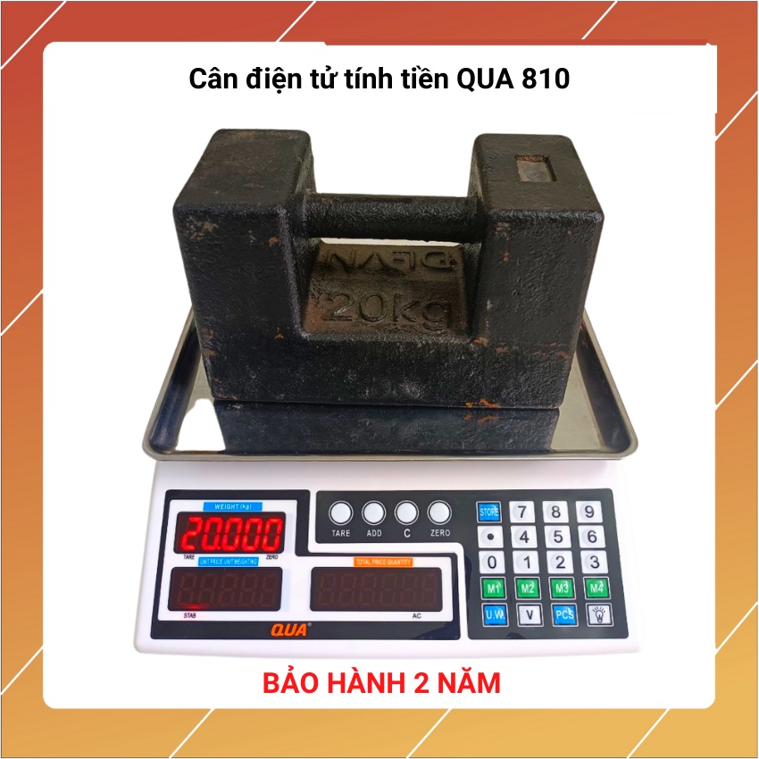 Cân điện tử QUA 810 ( 30kg/5g ) dòng cân cao cấp ĐÀI LOAN ( BẢO HÀNH 24 THÁNG ]