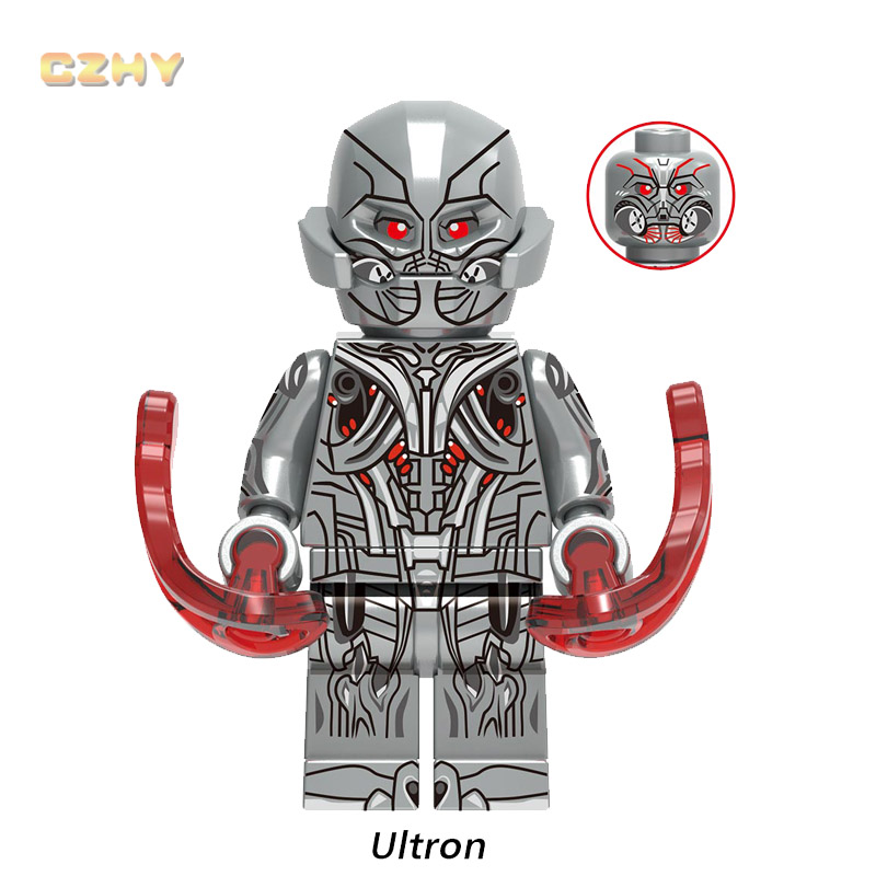 Mô Hình Lắp Ráp Lego Ironman Mark 45 Ultron Mark 17 Mark 33 Mark 43 Xh1339