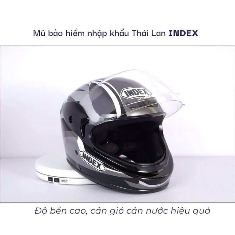 [Hàng chính hãng] Mũ bảo hiểm INDEX nhập khẩu Thái Lan chính hãng