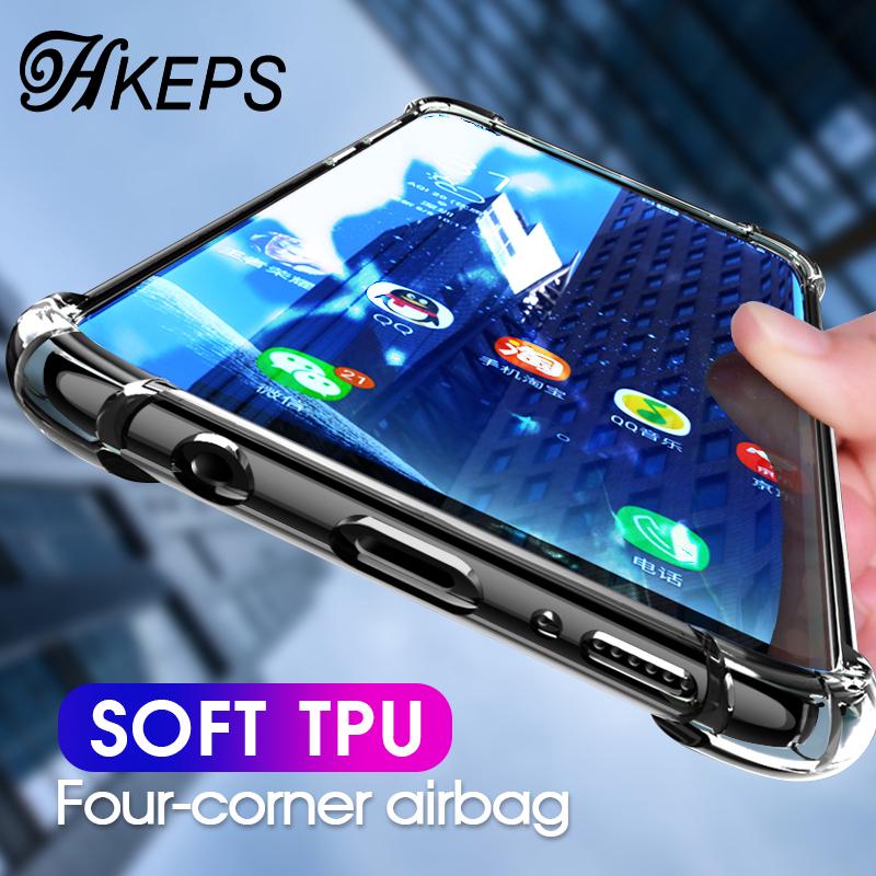 Ốp điện thoại nhựa dẻo trong suốt cho Samsung Galaxy A50 A30 M10 A710 M30 S10 Plus S10e Note 9 A7 2018