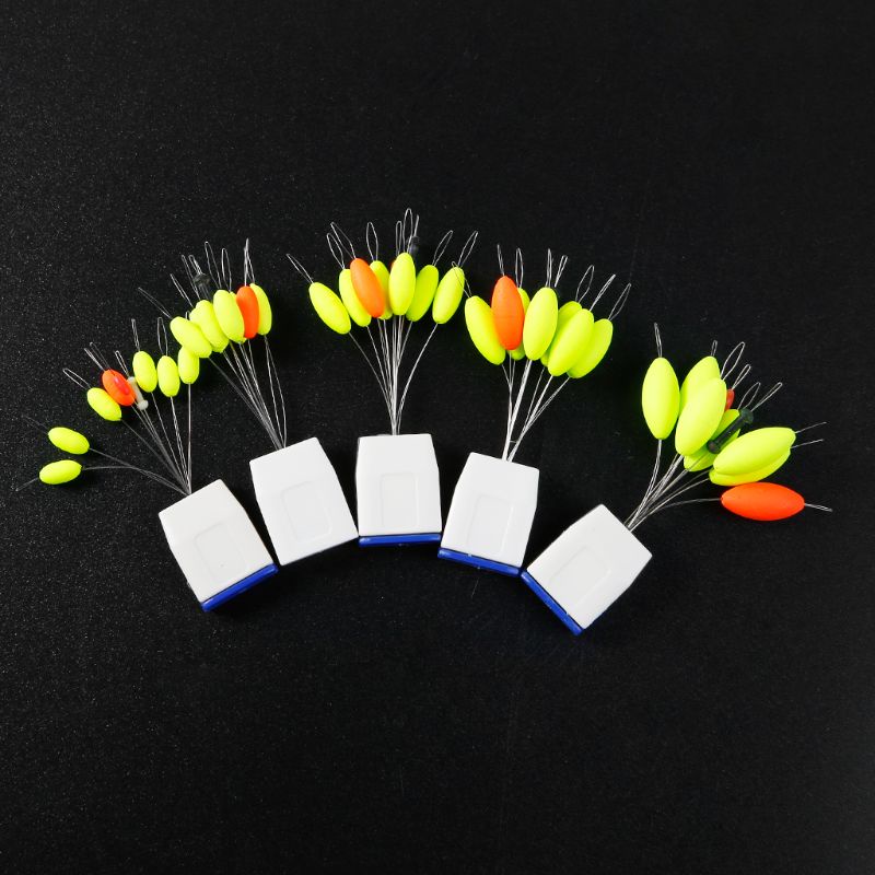 Set 5 Phao Câu Cá Chép Hình Oval Màu Dạ Quang