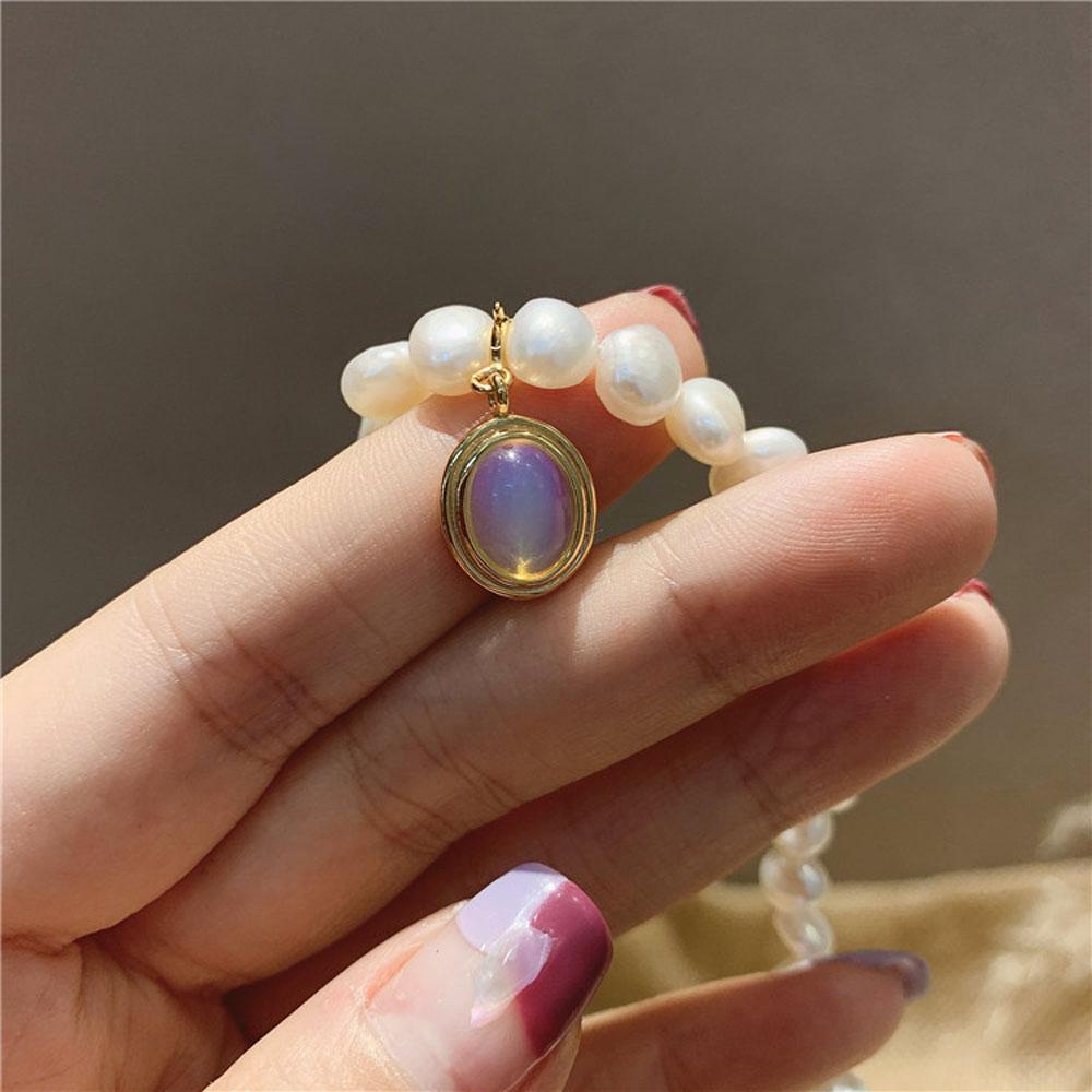 QQMALL Vòng cổ Đính Đá Tự Nhiên Sang Trọng Cho Nữ