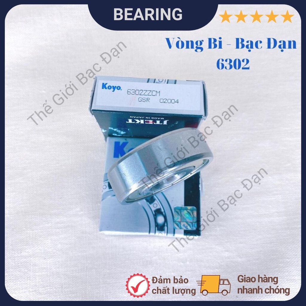 Vòng bi bạc đạn 6300,6301,6302,6303,6304 ZZCM KOYO -chất lượng cao -Thế Giới Bạc Đạn