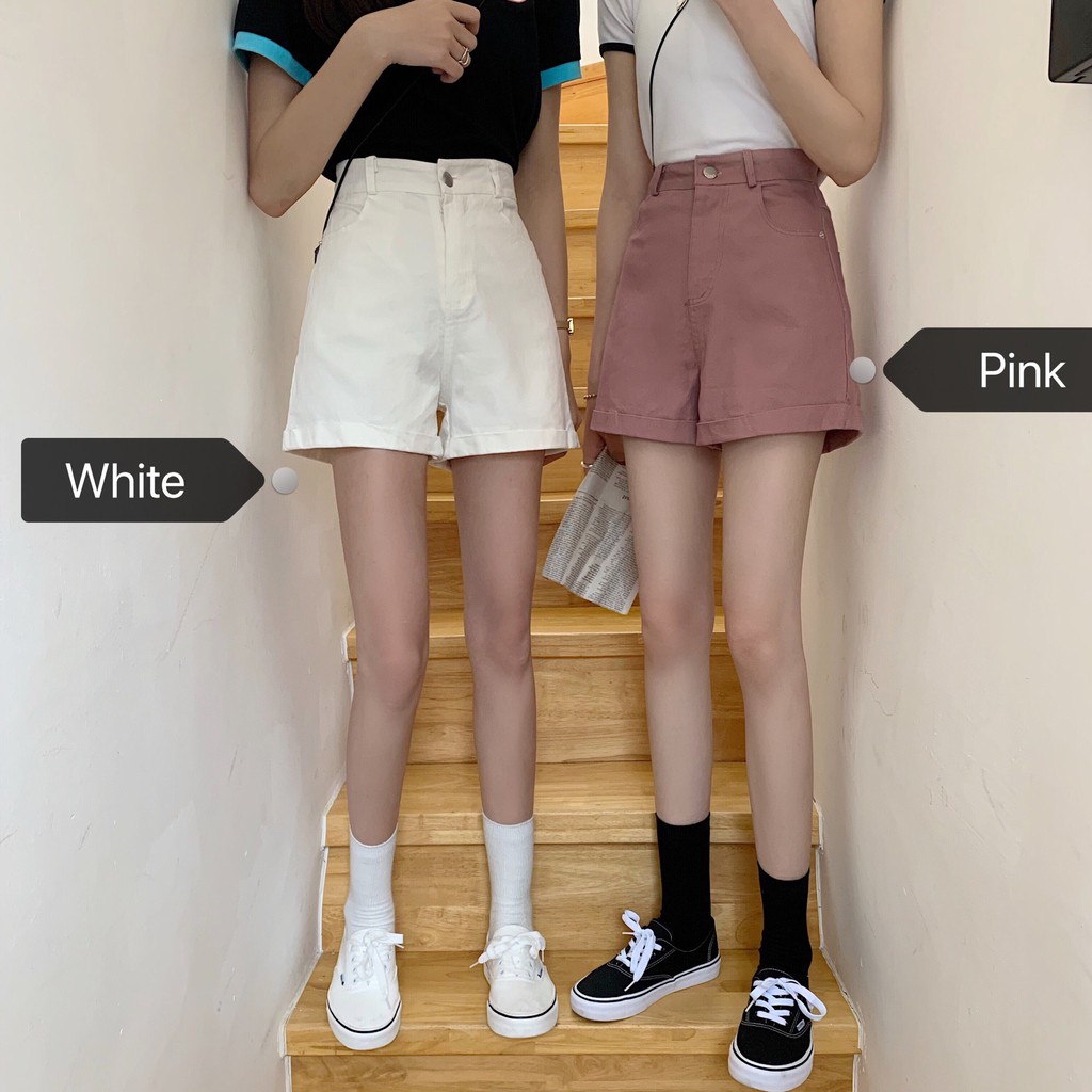 Xả kho- Quần short đùi nữ chất jean 4 màu năng động