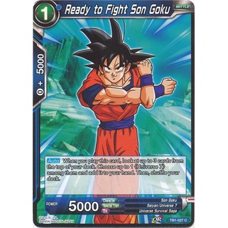 Thẻ bài Dragonball - TCG - Ready to Fight Son Goku / TB1-027'