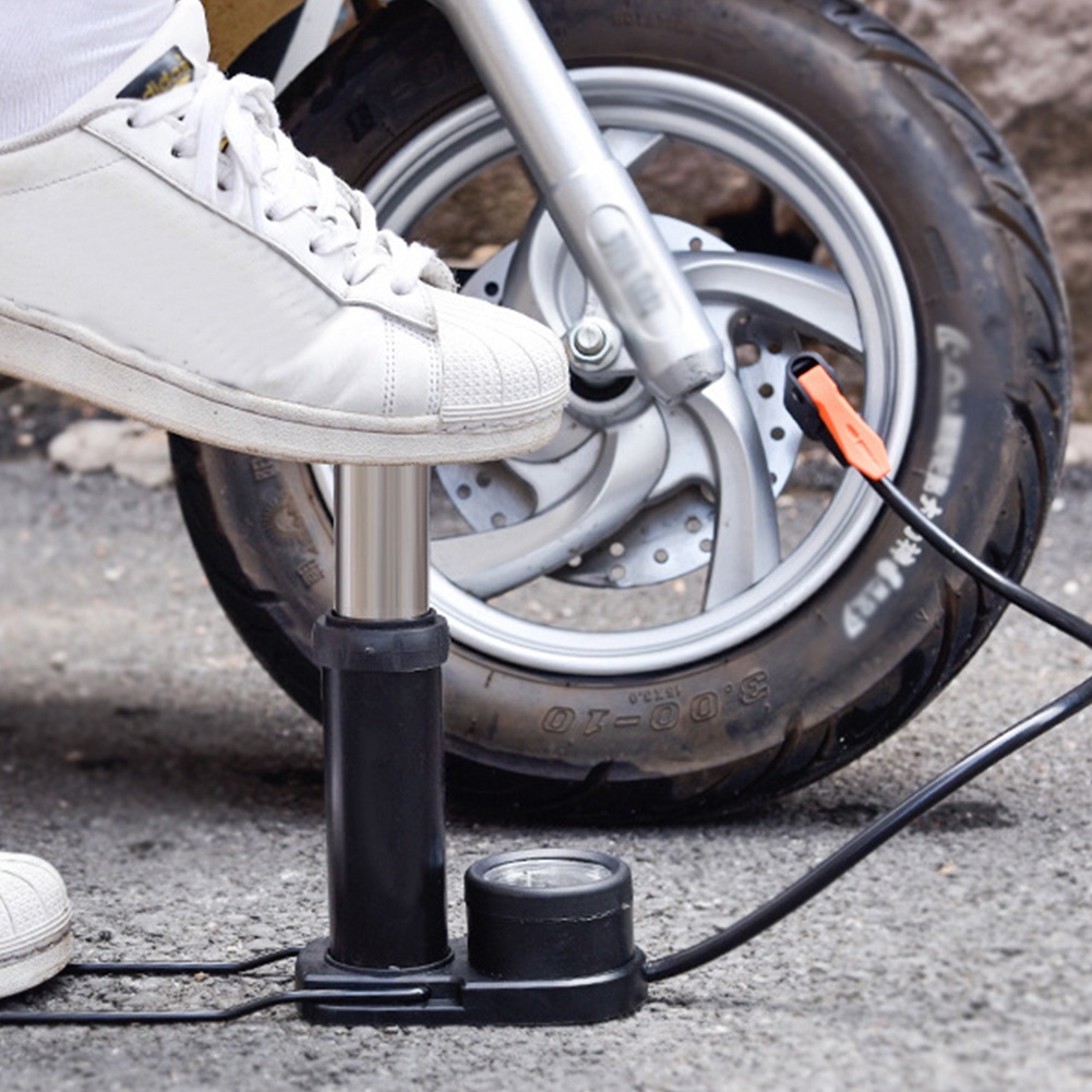 Máy bơm xe đạp MTB Xe đạp điện Xe máy 120PSI Máy bơm lốp áp suất Schrader Van Presta Phụ kiện đi xe đạp
