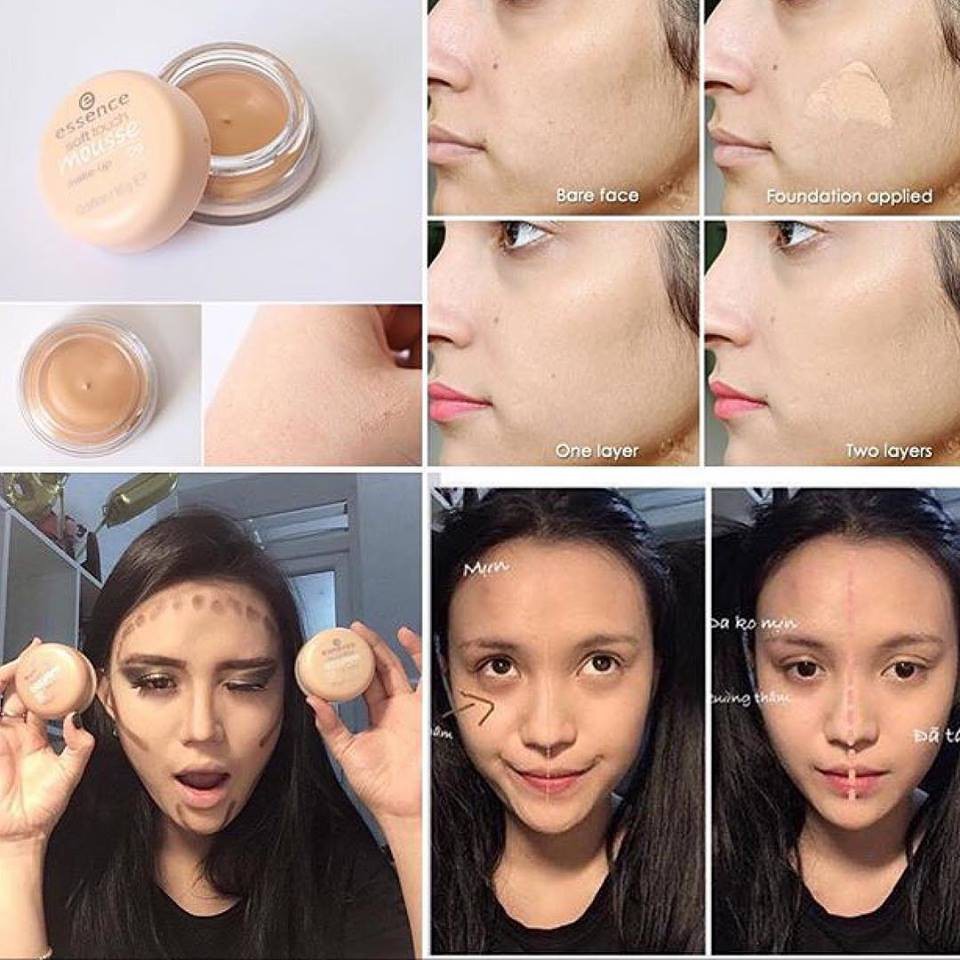 PHẤN TƯƠI ESSENCE MOUSSE ĐỨC bản 2020 lót - nền - phủ - che khuyết điểm