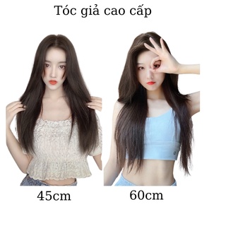Tóc giả nữ ❤️freeship❤️tóc giả kẹp thẳng dải 6 phím