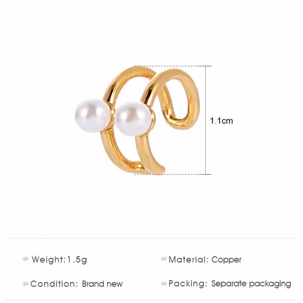 Khuyên Kẹp Vành Tai Hình Chữ C Bằng Hợp Kim Không Cần Khoan Lỗ Phong Cách Hàn Quốc Thời Trang