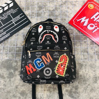 [Ảnh Thật] Balo Bape x MCM màu Cam hàng Siêu cấp Rep11Real Bape VN