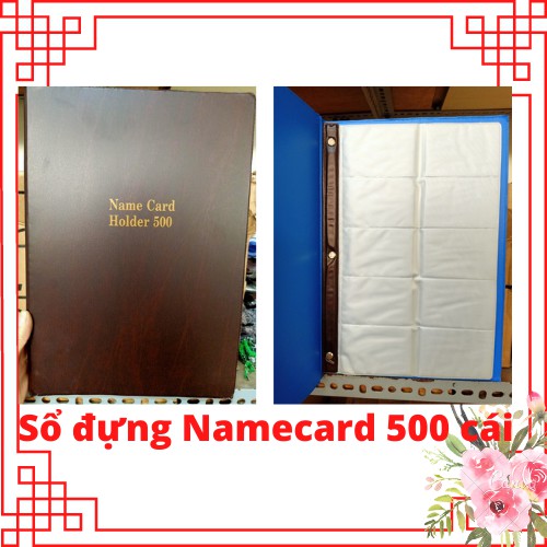 Sổ đựng name card điện thoại khổ a4 500 cái