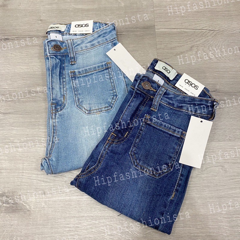 Quần jeans skinny ôm túi nhỏ lai tua 9 tấc, lưng cao tôn dáng, chất jeans dày dặn co giãn thoải mái (hình thật)