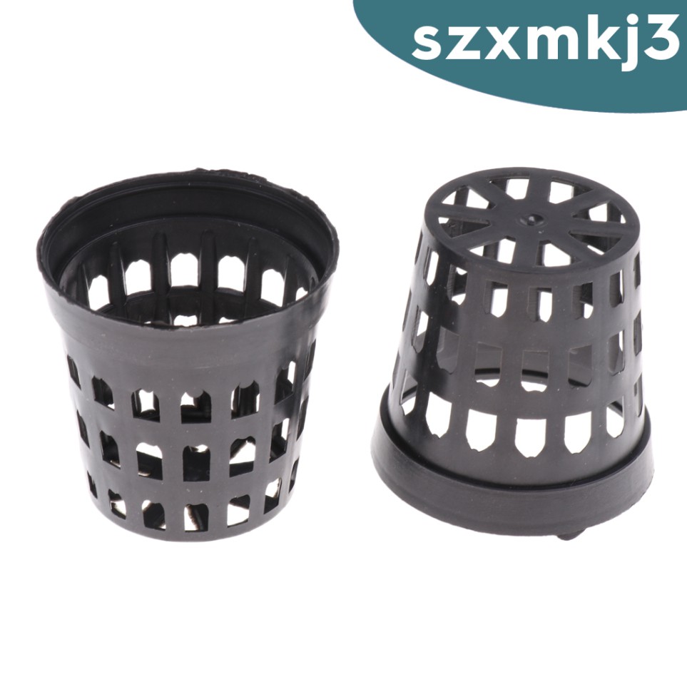 Set 50 Giỏ Nhựa Trồng Cây Thủy Sinh Màu Đen Kích Thước S-Xl