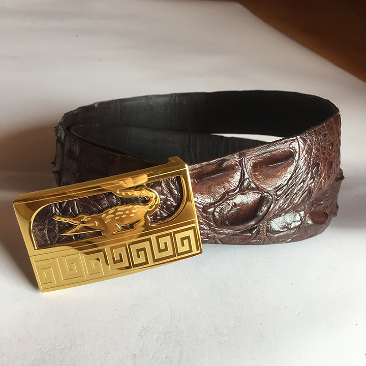 Dây nịt nam Thắt Lưng da Doanh Nhân Da cá sấu Thật 2 Lớp thời trang | BigBuy360 - bigbuy360.vn