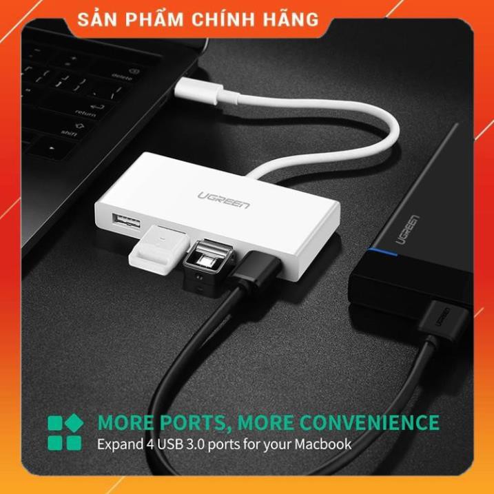 [CHÍNH HÃNG] Cáp USB Type C to USB 3.0 chia 4 cổng Ugreen 40379 chính hãng bảo hành 18 tháng