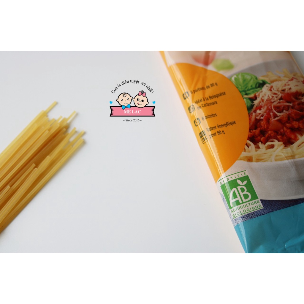 Mì spaghetti hữu cơ cho bé ăn dặm từ 7 tháng tuổi