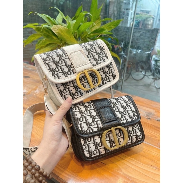 Túi Đeo Chéo Nữ Hoạ Tiết CD Thổ Cẩm, Túi Xách Nữ D.I.O.RR