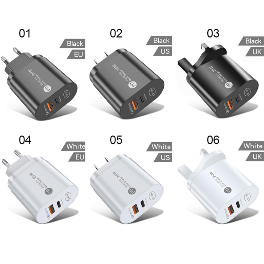 Cốc Sạc Nhanh Cổng USB Type C O5T9 PD 20W QC 3.0 Hai Cổng Cho Điện Thoại