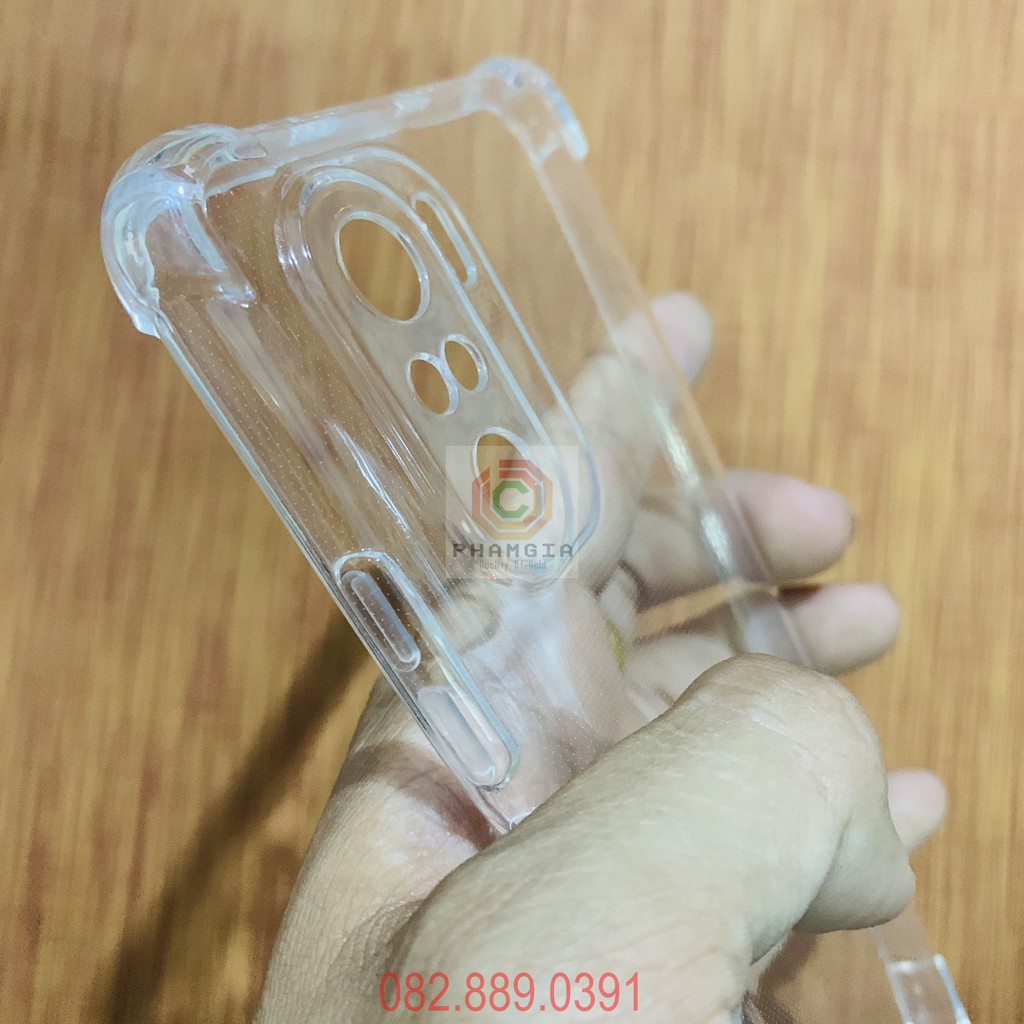 Ốp lưng Xiaomi redmi K40 / K40 pro 5G / Xiaomi 11i / Poco F3 chống sốc có lỗ bảo vệ camera dẻo trong
