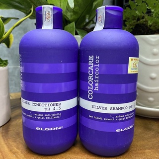 Dầu gội+ xả Tím khử ánh sắc vàng Elgon  (300ML)
