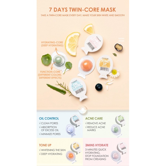 Mặt nạ trứng dưỡng ẩm làm sáng da FOCALLURE | BigBuy360 - bigbuy360.vn