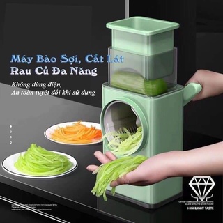 Máy thái lát rau củ - thái lát bào cắt củ quả đa năng kèm 6 lưỡi dao cắt
