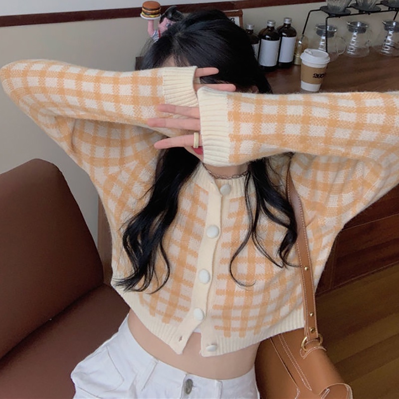 IELGY Áo Khoác Cardigan Dệt Kim Phong Cách Thời Trang Pháp Dành Cho Nữ