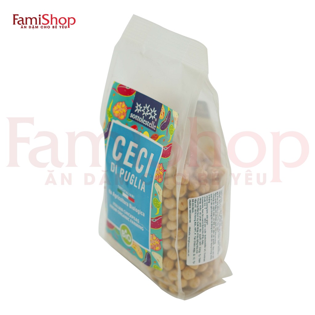 FamiShop Đậu gà hữu cơ Sottolestelle 400g