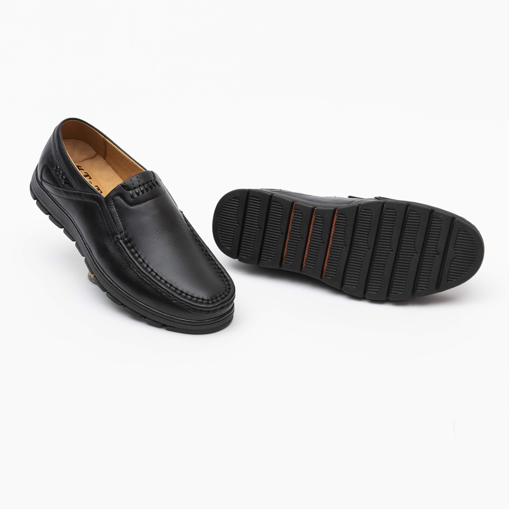 GIÀY TÂY NAM KHÔNG DÂY DA BÒ THẬT ĐẾ CAO SU MỀM BẢO HÀNH 12 THÁNG DÁNG GIÀY CÔNG SỞ NAM DA BÒ MỀM ( LATIPE  278 NÂU ) | BigBuy360 - bigbuy360.vn