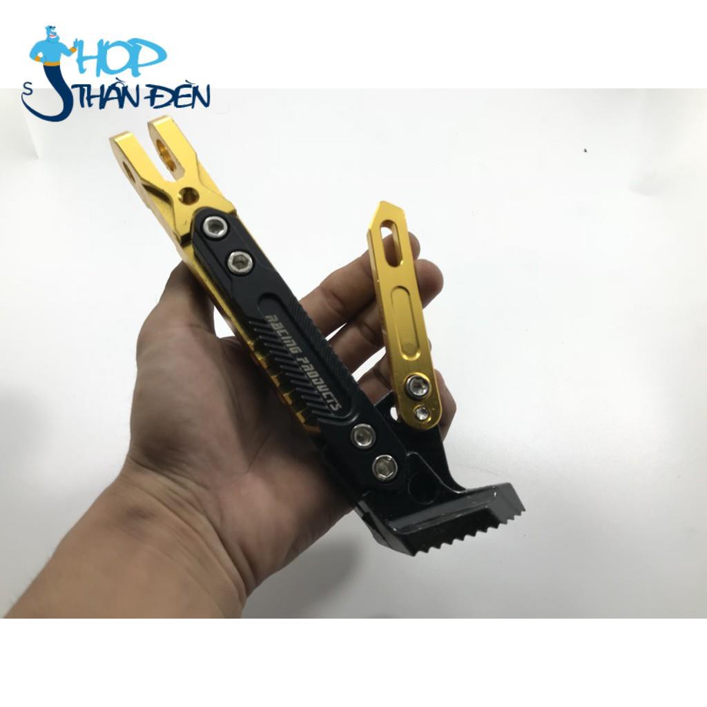Chân chống tăng chỉnh gắn xe máy,xe điện Nhôm nguyên khối CNC