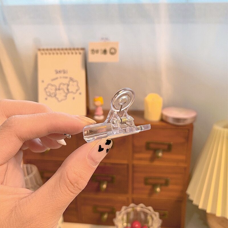 Kẹp Giấy Trong Suốt Phong Cách Hàn Quốc Sáng Tạo