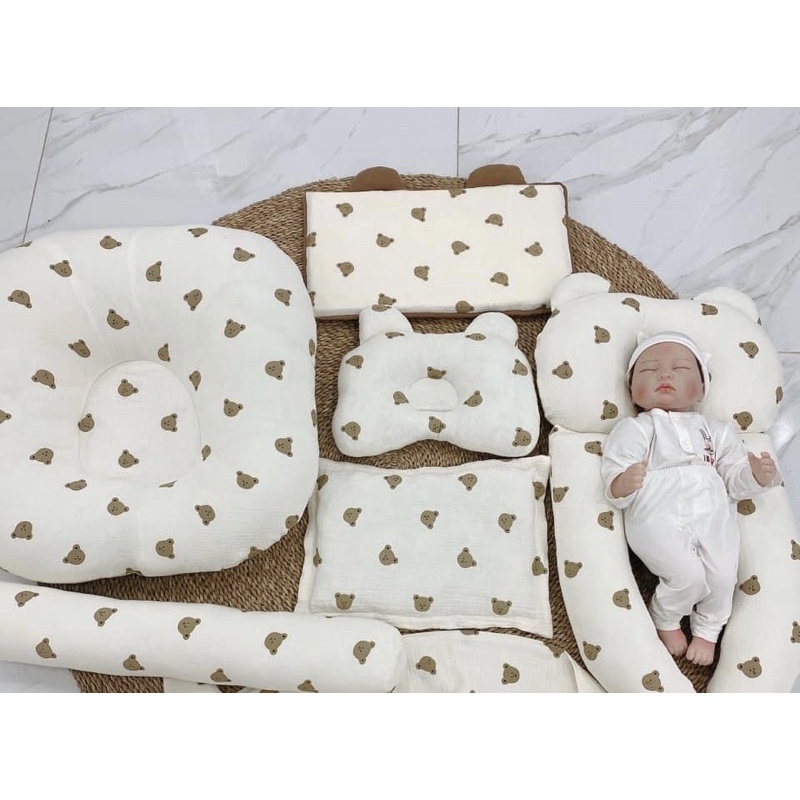 vải xô con gấu tai trái tim siêu hot,vải 2 lớp mềm mịn thấm hút mồ hôi dùng may khăn mặt,khăn tắm,quần áo cho bé sơ sinh