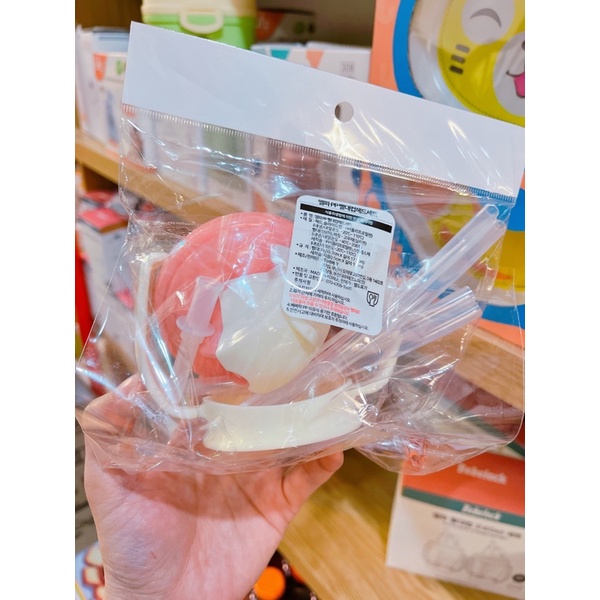 Bình hút Bebelock cho bé của Hàn (sét 2 bình tặng thêm 1 bộ nắp , ống hút và cọ bình)